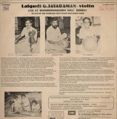 Lalgudi G. Jayaraman Violin Bollywood Vinyl LP