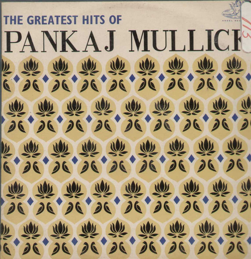 The Greatest Hits Of Pankaj Mullick Bollywood Vinyl LP