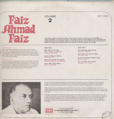 Faiz Ahmed Faiz And Performances By Leading Artists Of Pakistan Vol 2 Bollywood Vinyl LP