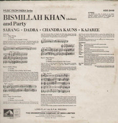 Bismillah Khan Shehnai Bollywood Vinyl LP