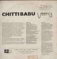 Chitti Babu Veena Bollywood Vinyl LP