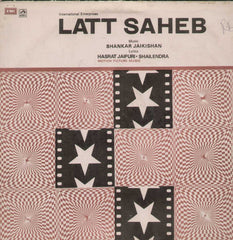 Latt Saheb 1960 Bollywood Vinyl LP