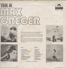 This Is Max Greger English Vinyl LP