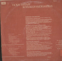 Violin Fantasy Kunnakudi Vaidyanathan And Thavil Thrills Valayapatti A.R. Subramaniam Bollywood Vinyl LP- Dual Lp's