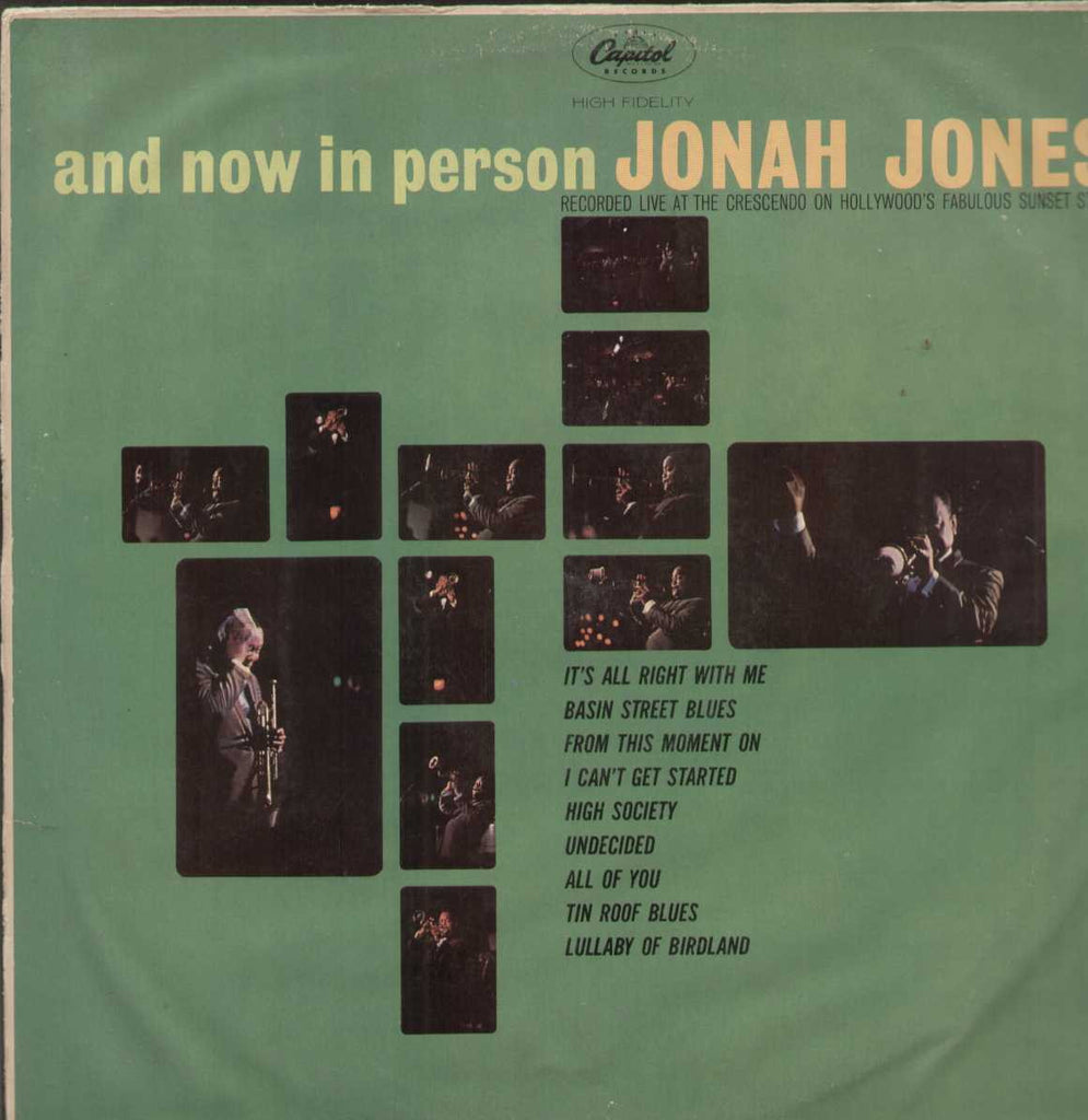 And Now In Person Jonah Jones English Vinyl LP