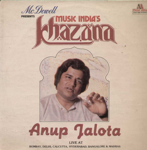 Music India Khazana Anup Jalota English Vinyl LP