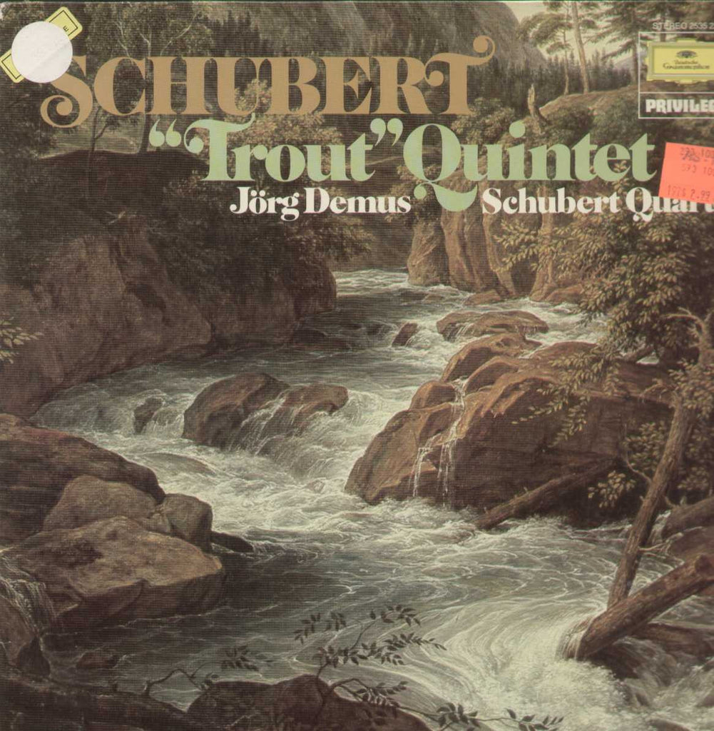 Schubert Trout Quintet Jorg Demus Schubert Quartet English Vinyl LP