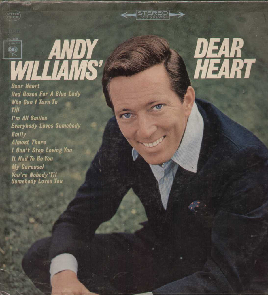 Andy Williams Dear Heart English Vinyl LP