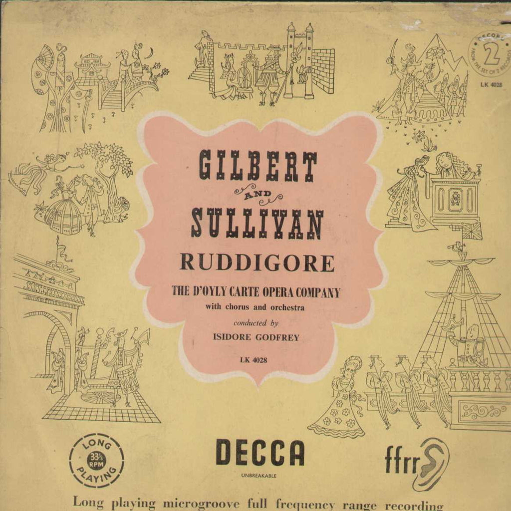 Gilbert And Sullivan Ruddigore English Vinyl LP