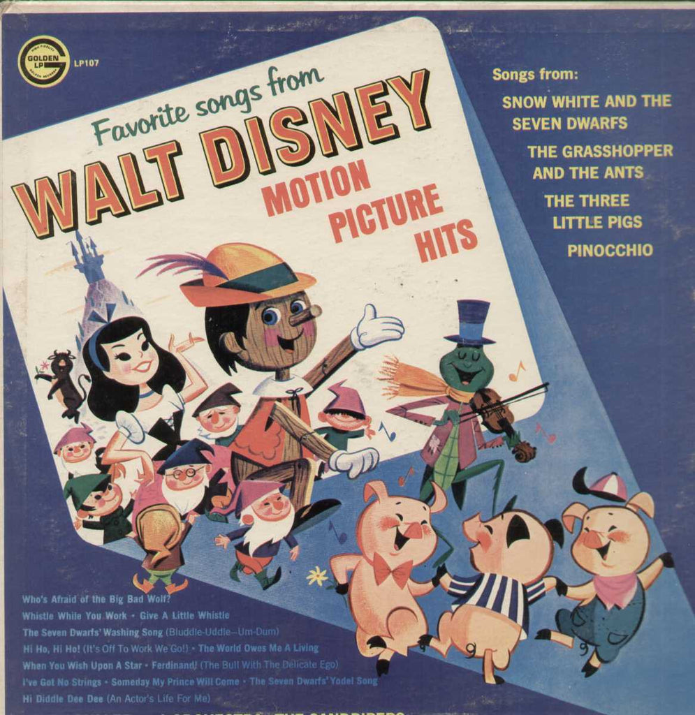 Favorite Songs From Walt Disney Mitch Miller And Orchestra English Vinyl LP