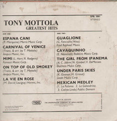 Tony Mottola Greatest Hits English Vinyl LP