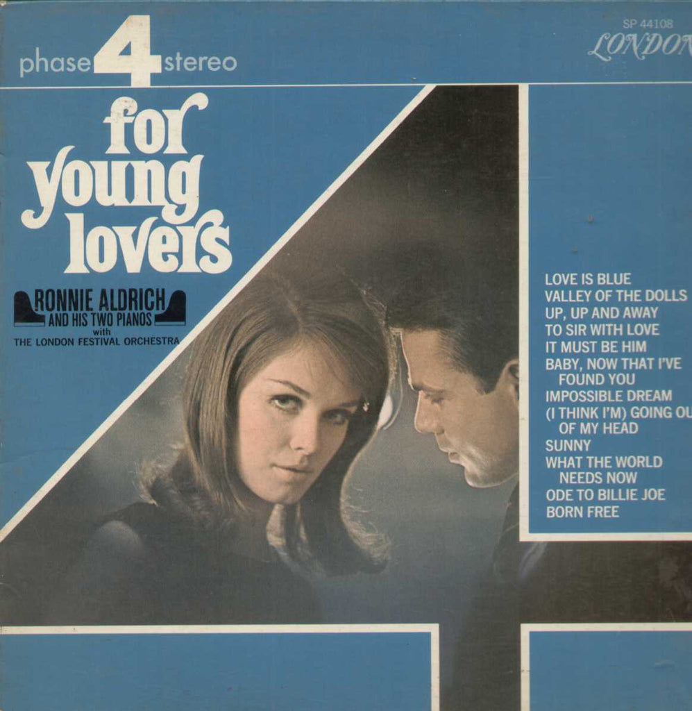 For Young Lovers Ronnie Aldrich And His Two Pianos With The London Festival Orchestra English Vinyl LP