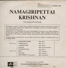 Namagiripettai Krishnan Nadhaswaram Bollywood Vinyl LP