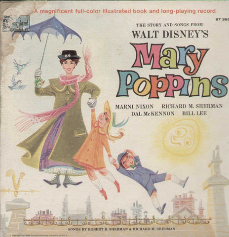Walt disney's Mary Poppins English Vinyl LP