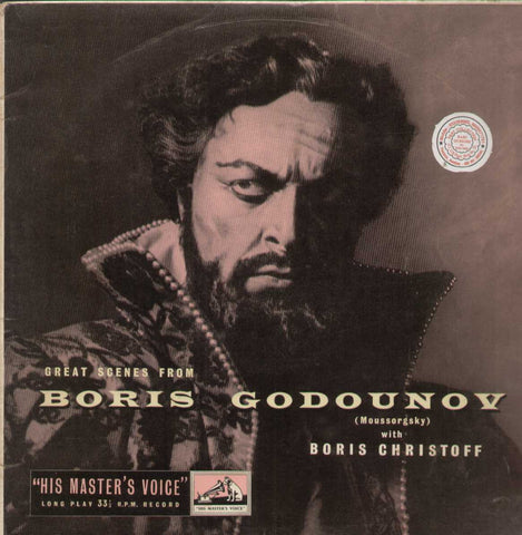 Boris Godounov Moussorgsky With Boris Christoff English Vinyl LP- First Press