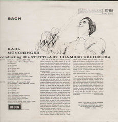 Bach Orchestral Suites 3&4 Munchinger Stuttgart Chamber Orchestra English Vinyl LP