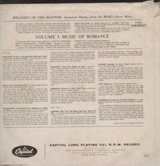 Melodies Of The Masters Music Of Romance English Vinyl LP