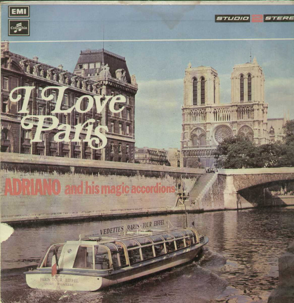 I Love Paris Adriano And His Magic Accordions English Vinyl LP