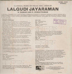 Violin Venu Veene Lalgudi G. Jayaraman N. Ramani. R. Venkatraman Bollywood Vinyl LP- First Press