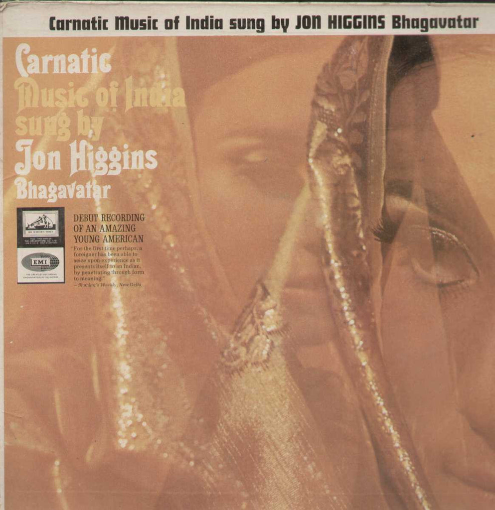 Carnatic Music Of India Sung By Jon Haggins Bhagavatar Vol 2 Bollywood Vinyl LP- First Press