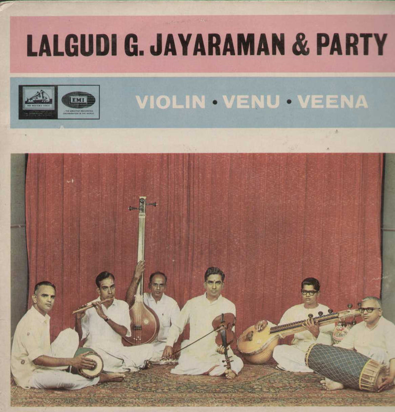 Lalgudi G. Jayaraman And Party Violin Venu Veena Bollywood Vinyl LP