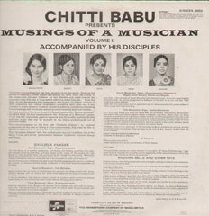 Chitti Babu Musings Af A Musician Accompanied By His Orchestra Vol 2 Bollywood Vinyl LP