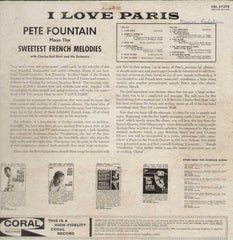 I Love Paris Pete Fountain Plays The Sweetest French Melodies English Vinyl LP