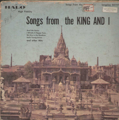 Songs From The King And I English Vinyl LP