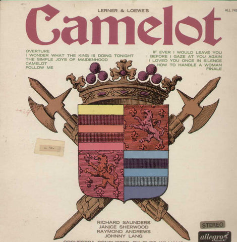 Lerner And Loewe's Camelot English Vinyl LP