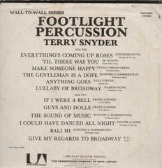 Footlight Percussion Terry Snyder English Vinyl LP