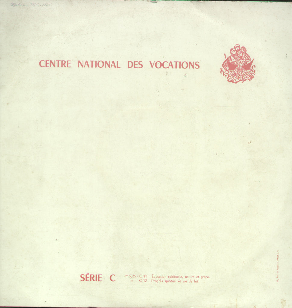 Centre National Des Vocations Serie C - English Bollywood Vinyl LP
