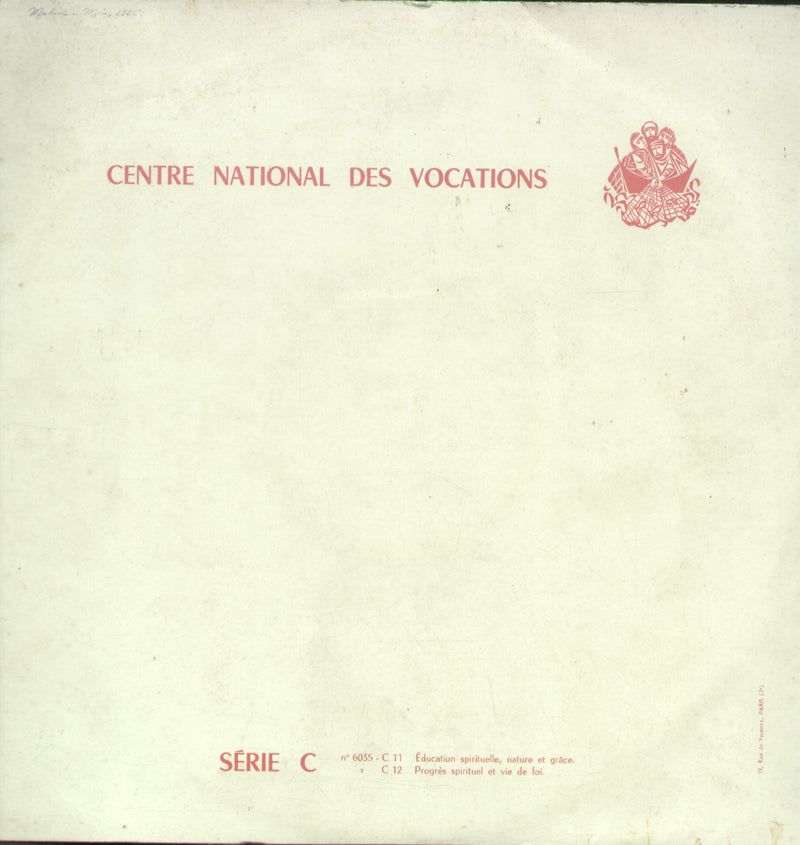 Centre National Des Vocations Serie C — LP vinyl record cover