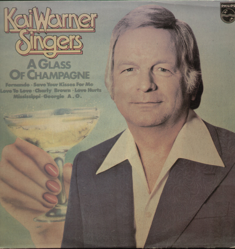 Kai Warner Singers A Glass Champagne — LP vinyl record cover
