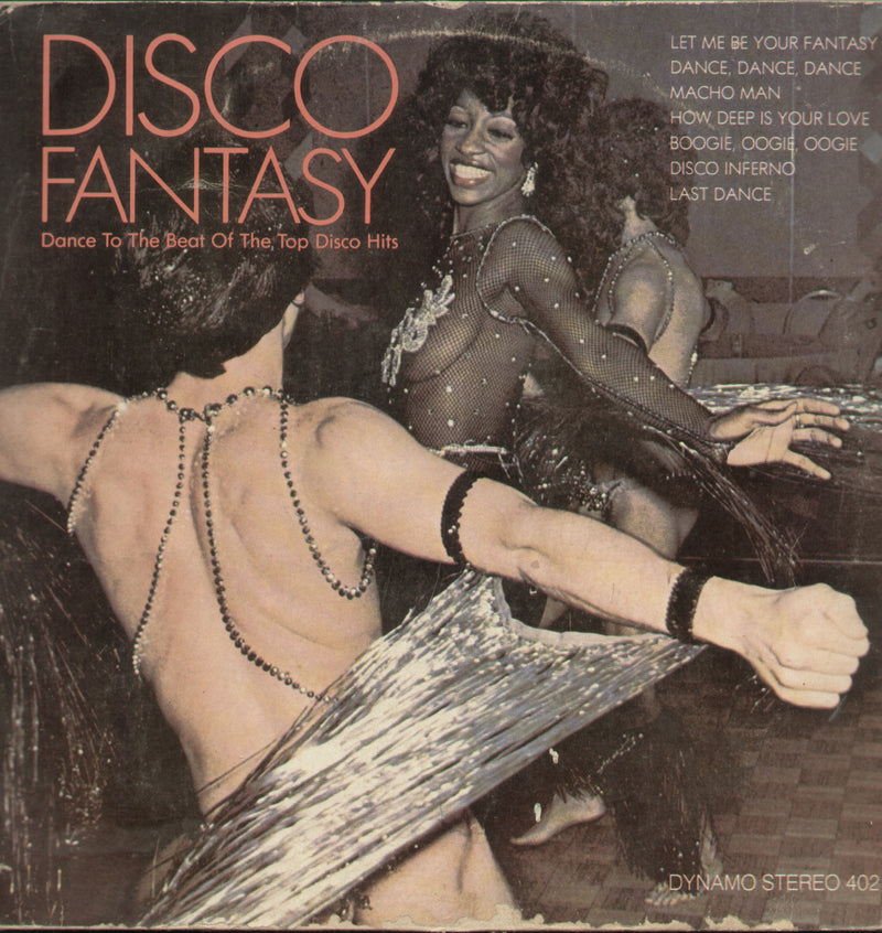 Disco Fantasy Cance To The Beat Of The Top Disco Hits — disco LP vinyl record cover