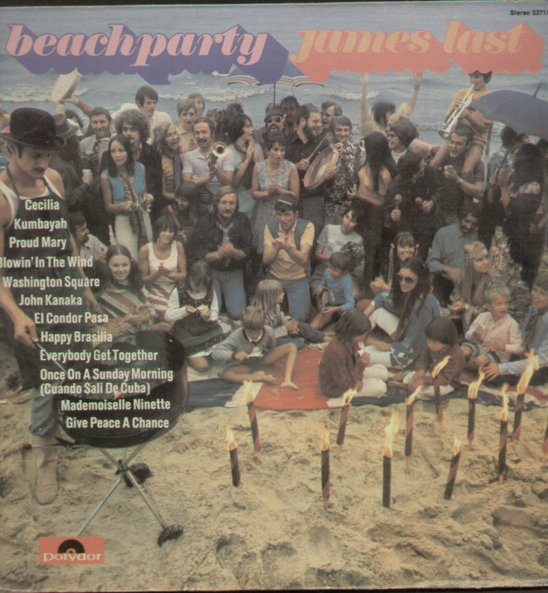 Beachparty James last — LP vinyl record cover