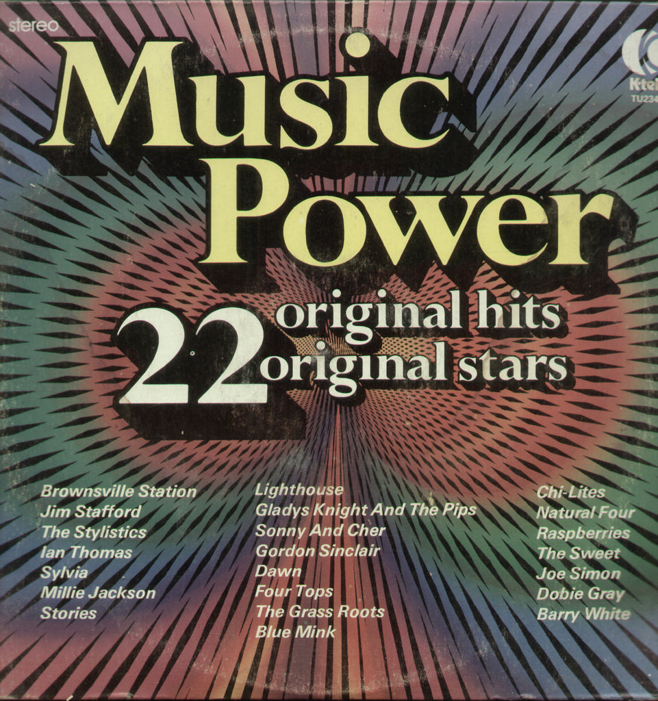 Music Power 22 Original Hits Original Stars - English Bollywood Vinyl LP