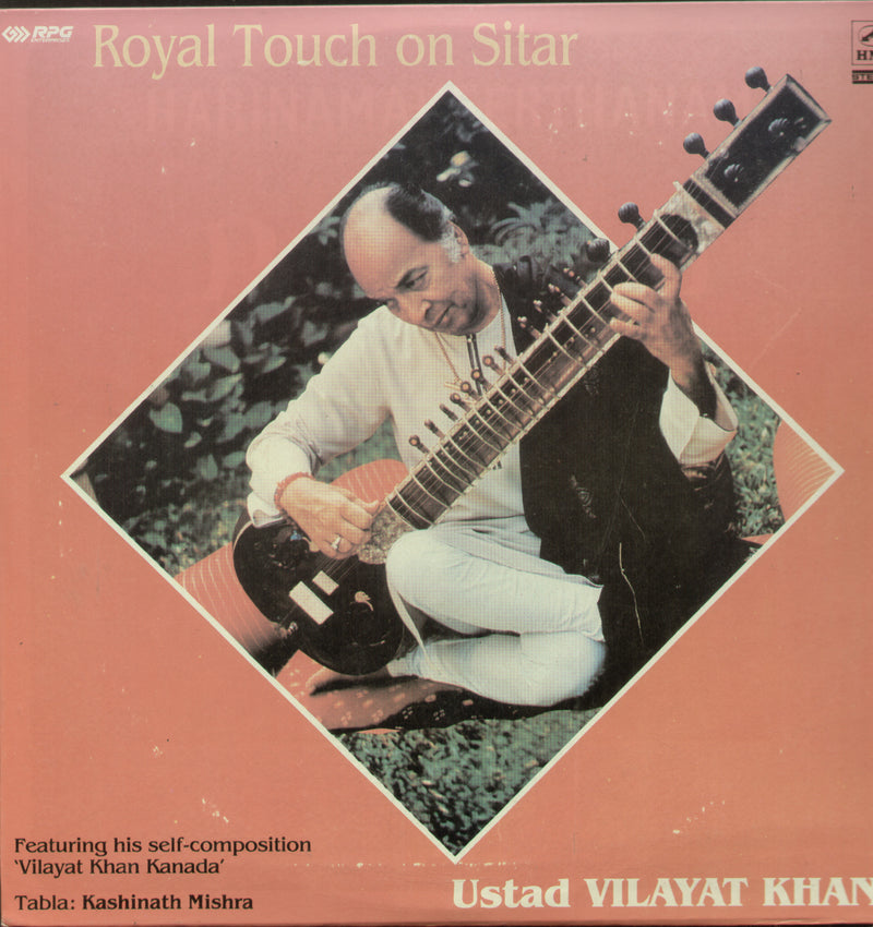 Royal Touch by Vilayat Khan — 1990 Indian classical LP vinyl record cover
