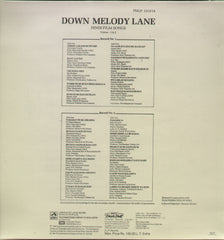 Down Melody Lane Hindi Film Songs Vol. 1 & 2 Compilations - Bollywood Vinyl LP