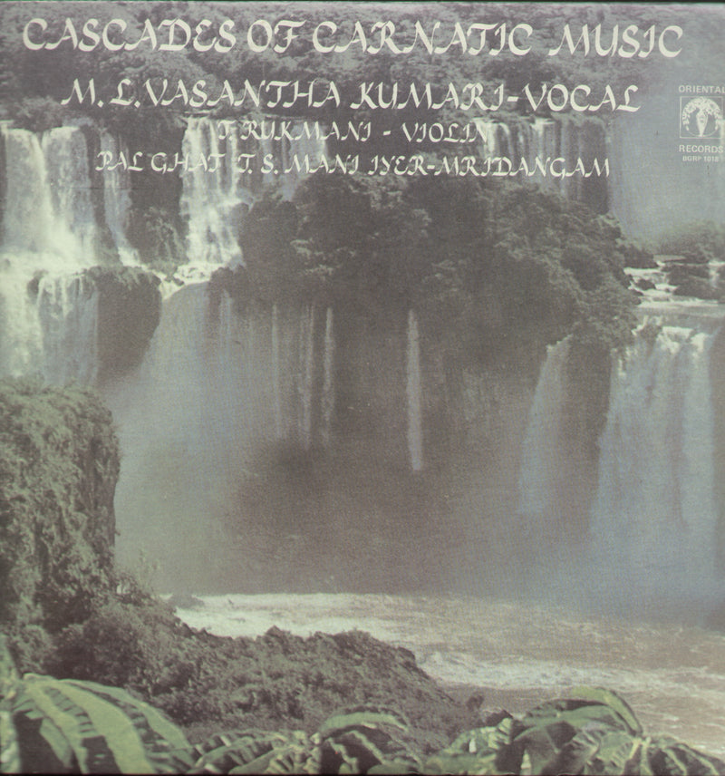 Bollywod by Cascades Of Carnatic — 1980 Indian classical LP vinyl record cover