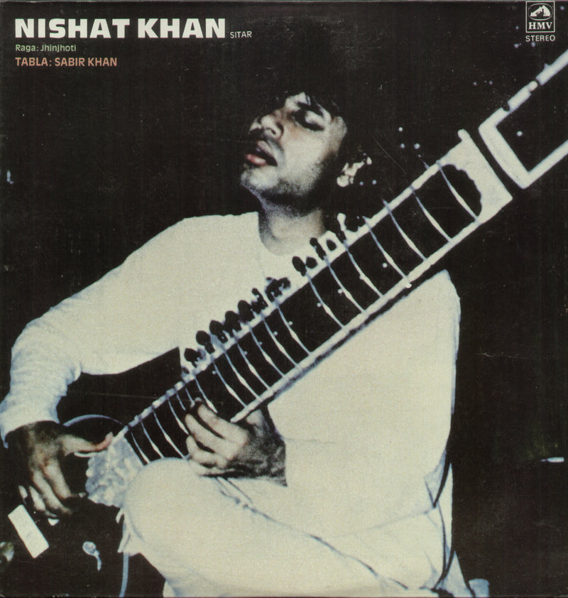Sitar by Nishat Khan — 1990 Indian classical LP vinyl record cover