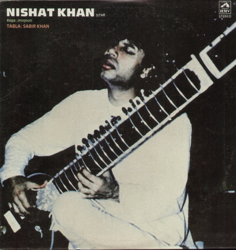 Sitar by Nishat Khan — 1990 Indian classical LP vinyl record cover