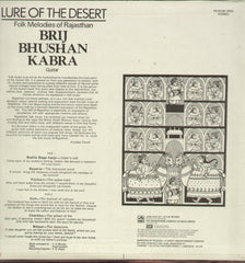 Brij Bhushan Kabra - Lure of the Desert - Classical Boolywood Vinyl LP