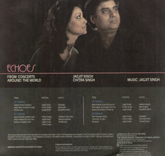 Jagjit & Chitra Singh "Echoes" - Ghazals Bolywood Vinyl LP