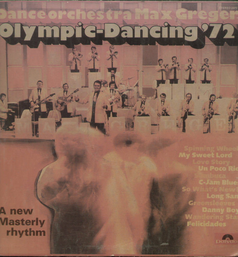 Dancing'72 by Dance orchestra Max Greger Olympic — 1971 LP vinyl record cover