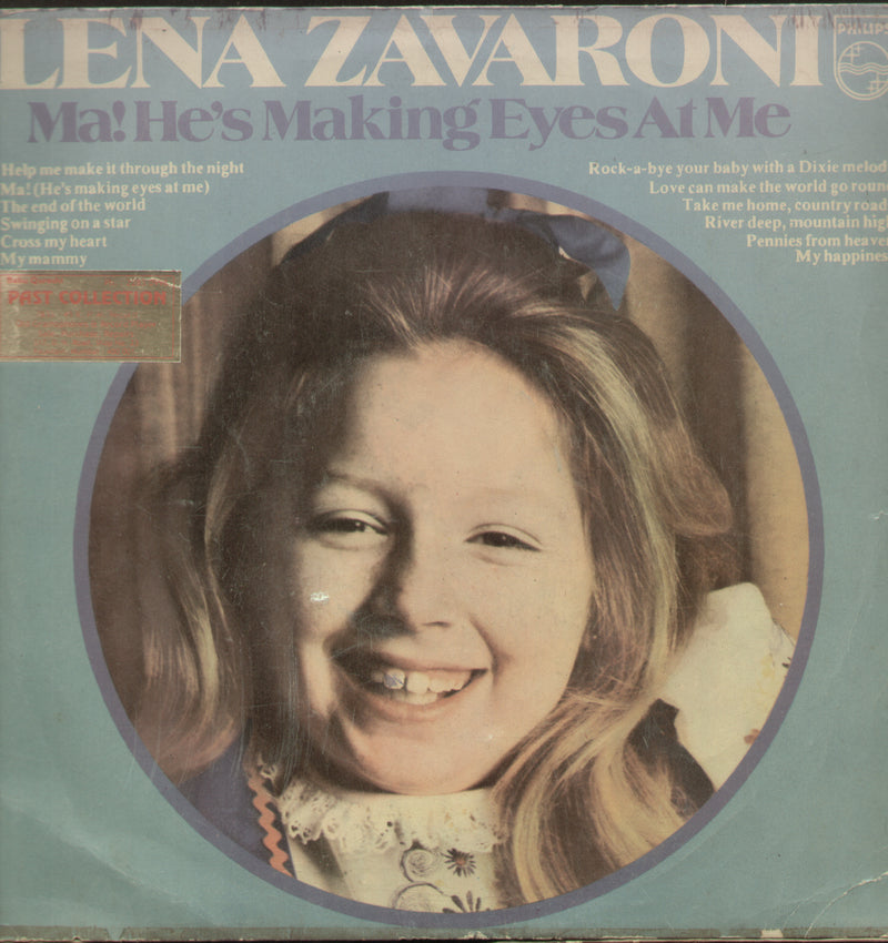 Lena Zavaroni Ma! He's Making Eyes at me — 1974 LP vinyl record cover