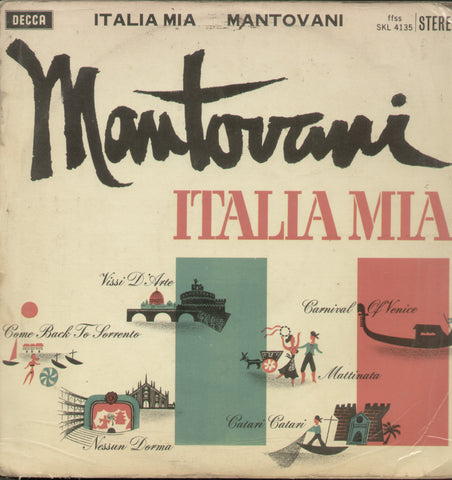 Mantovani And His Orchestra Italia Mia - English Bollywood Vinyl LP