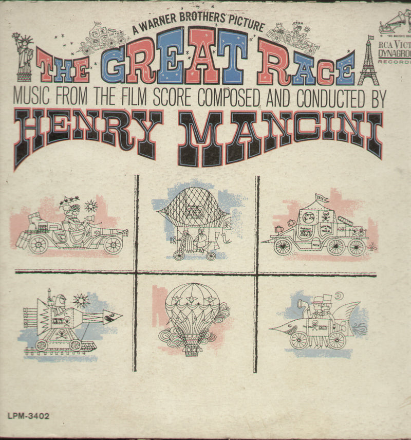 The Creat Race Music From The Film Score Composed and Conducted by Henry Mancini — LP vinyl record cover