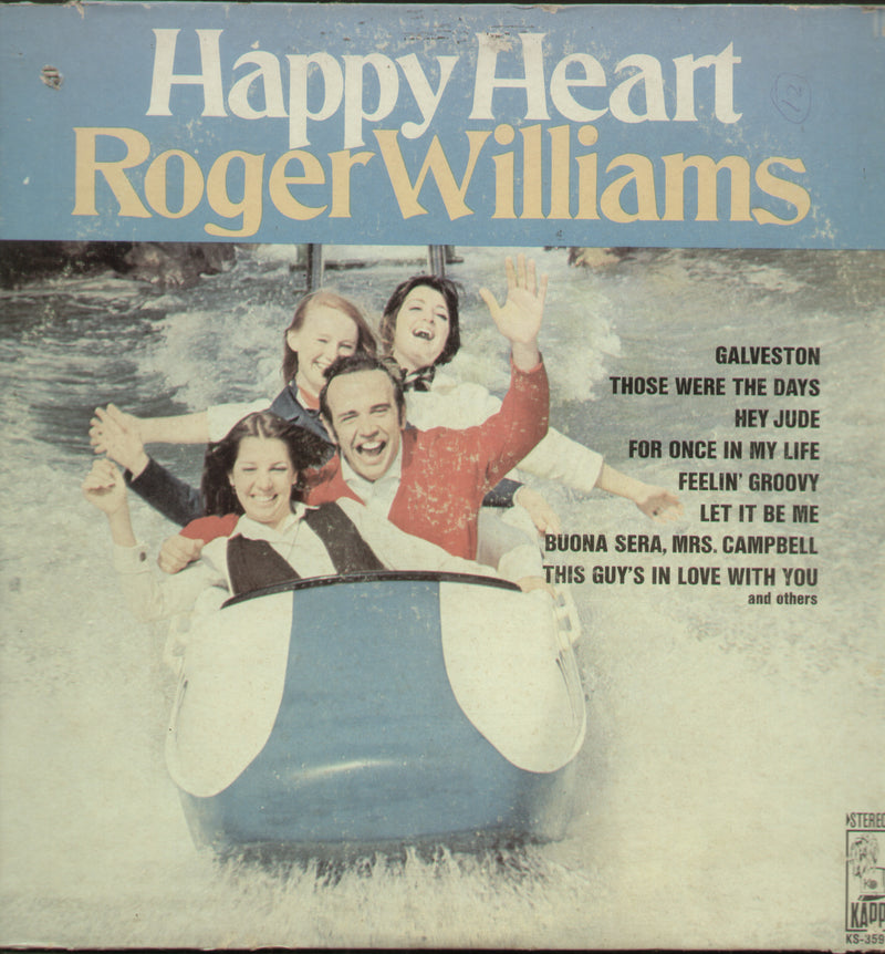 Happy Heart Roger Williams — Bollywood LP vinyl record cover
