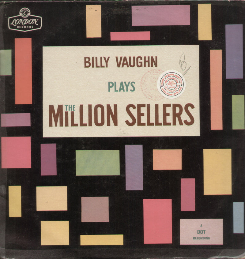 Billy Vaughn Plays The Millon Sellers — LP vinyl record cover