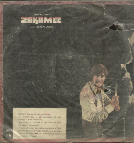 Zakhmee 1970 - Hindi Bollywood Vinyl LP